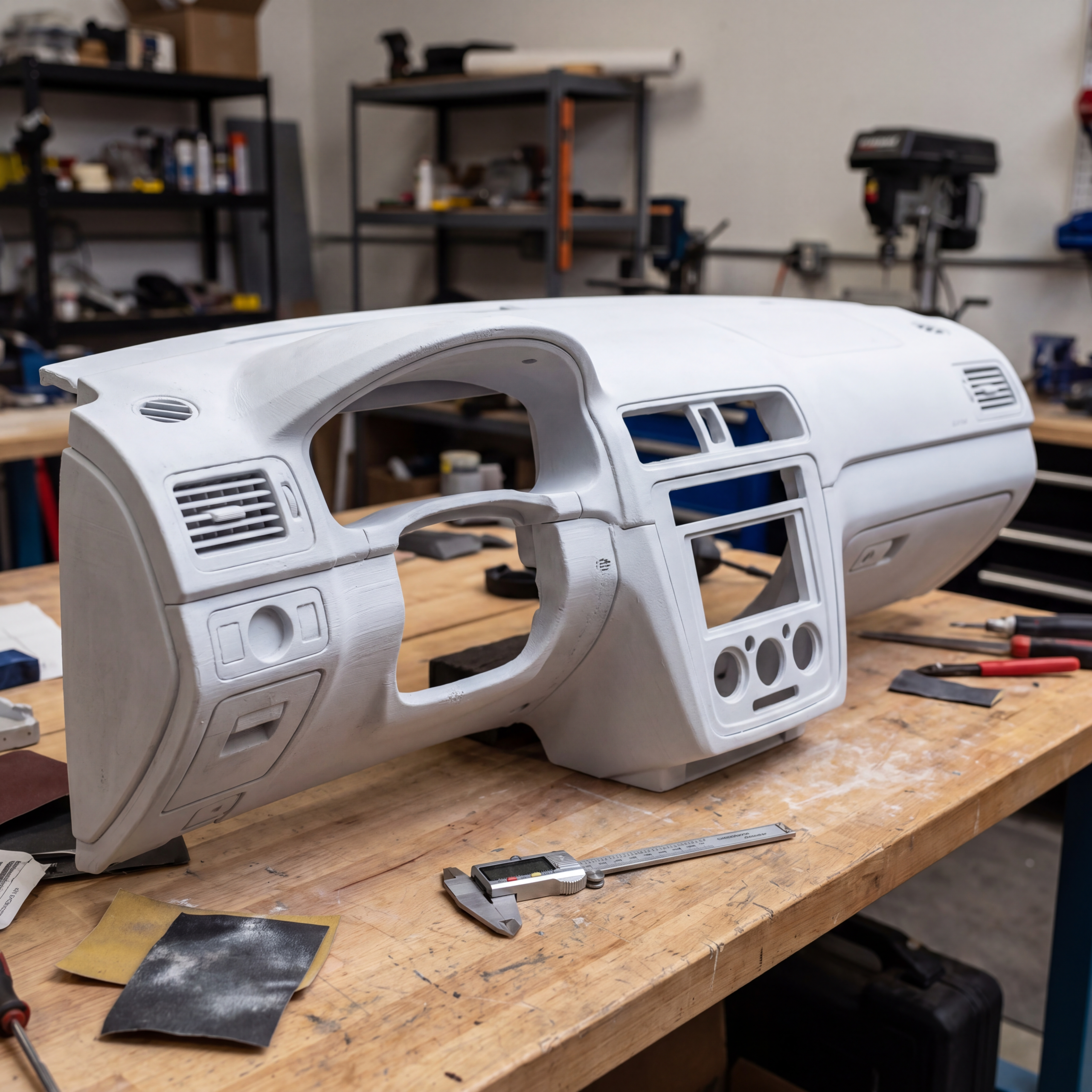 Prototype automobile tableau de bord 1:1 impression 3D FDM grand format — PAMI3D