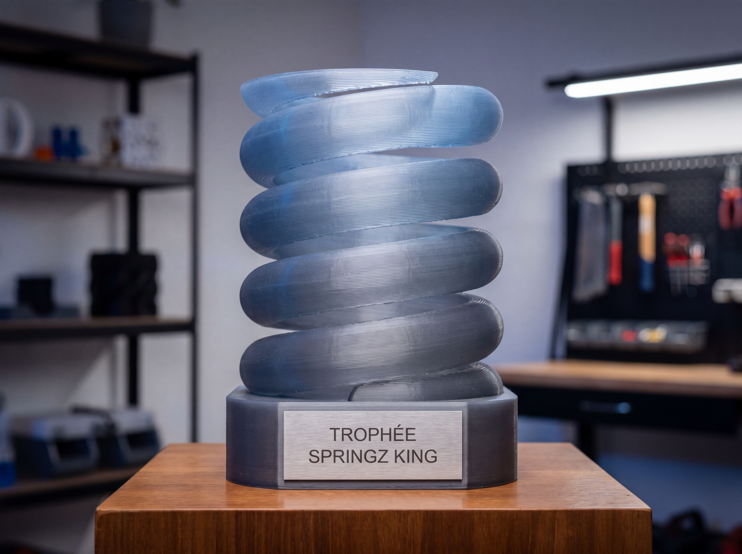 Trophée Springz King impression 3D PLA